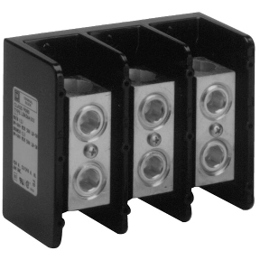 Schneider Electric Power Distribution Block; 420A; 600VAC; 1-Pole; Box Terminals; 1/1 Line/Load Terminal Openings; Panel Mount